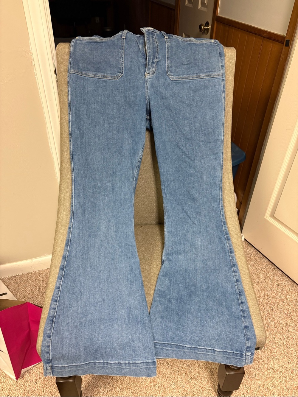 Hollister Light Blue Flare Jeans for Women